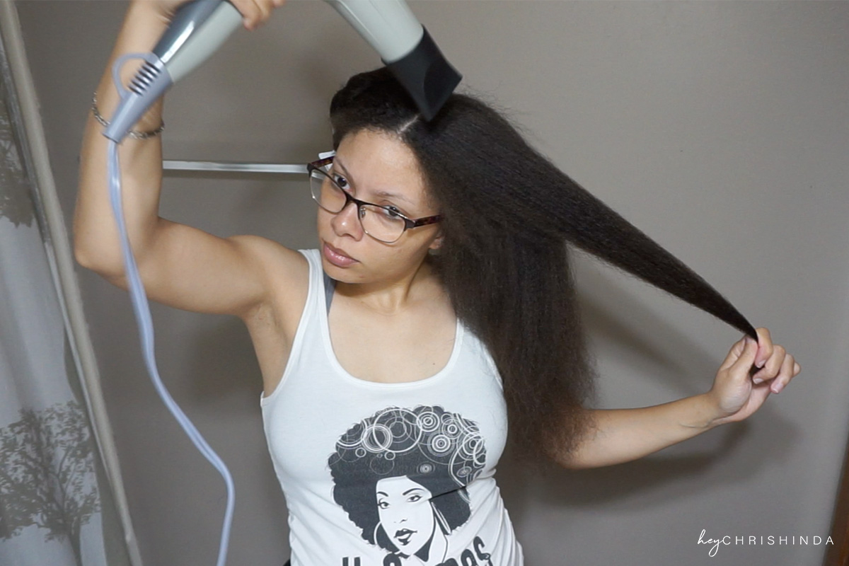 How to Safely Blow Out Your Natural Hair | Hey Chrishinda