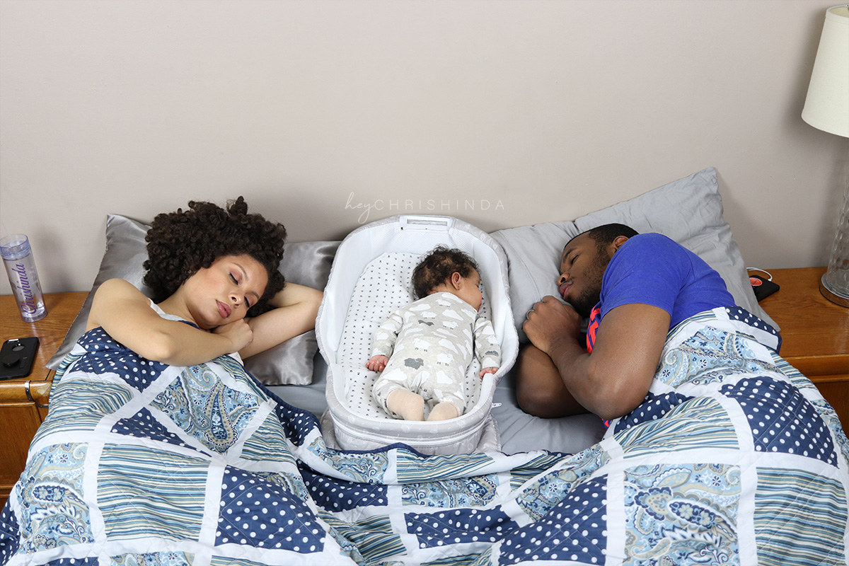 Safe Co-Sleeping | Baby Delight Snuggle Nest Co-Sleeper | Hey Chrishinda