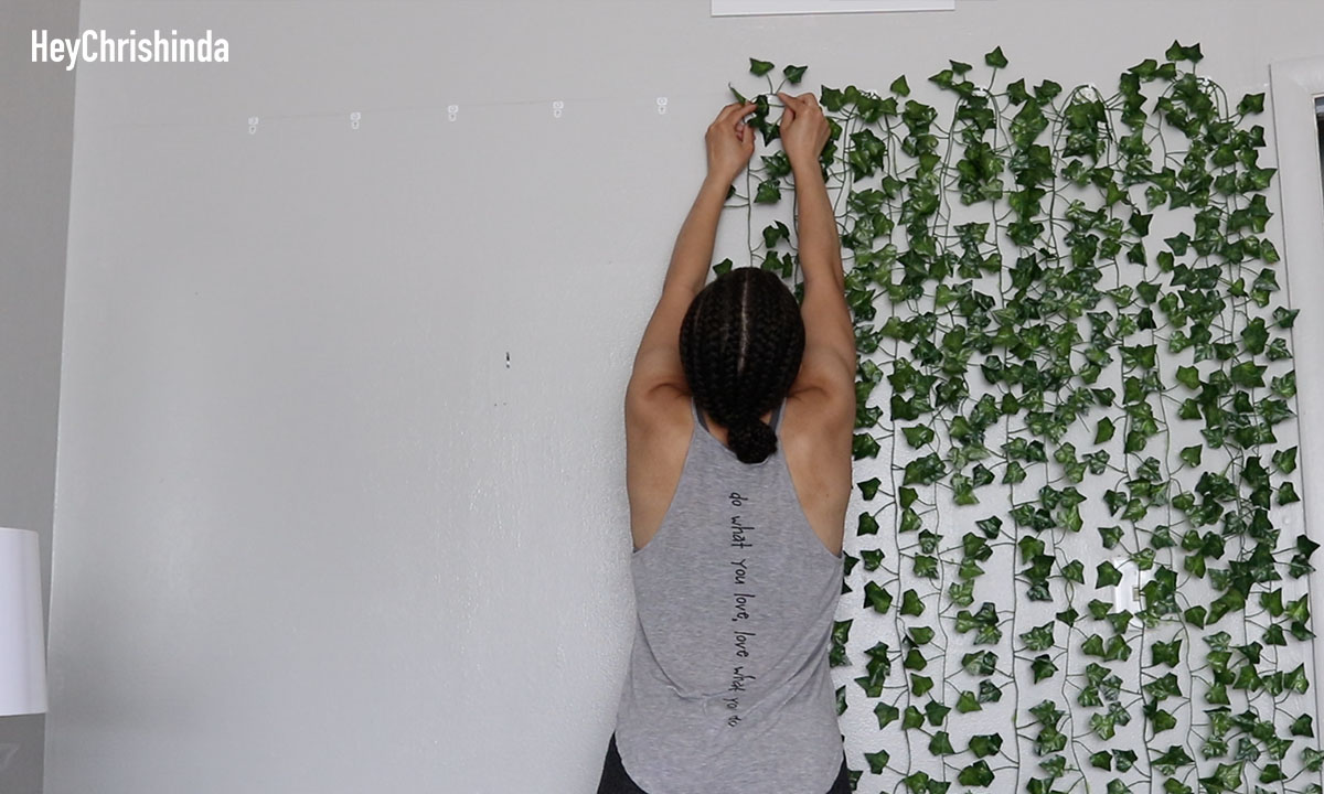 diy faux vine wall decor