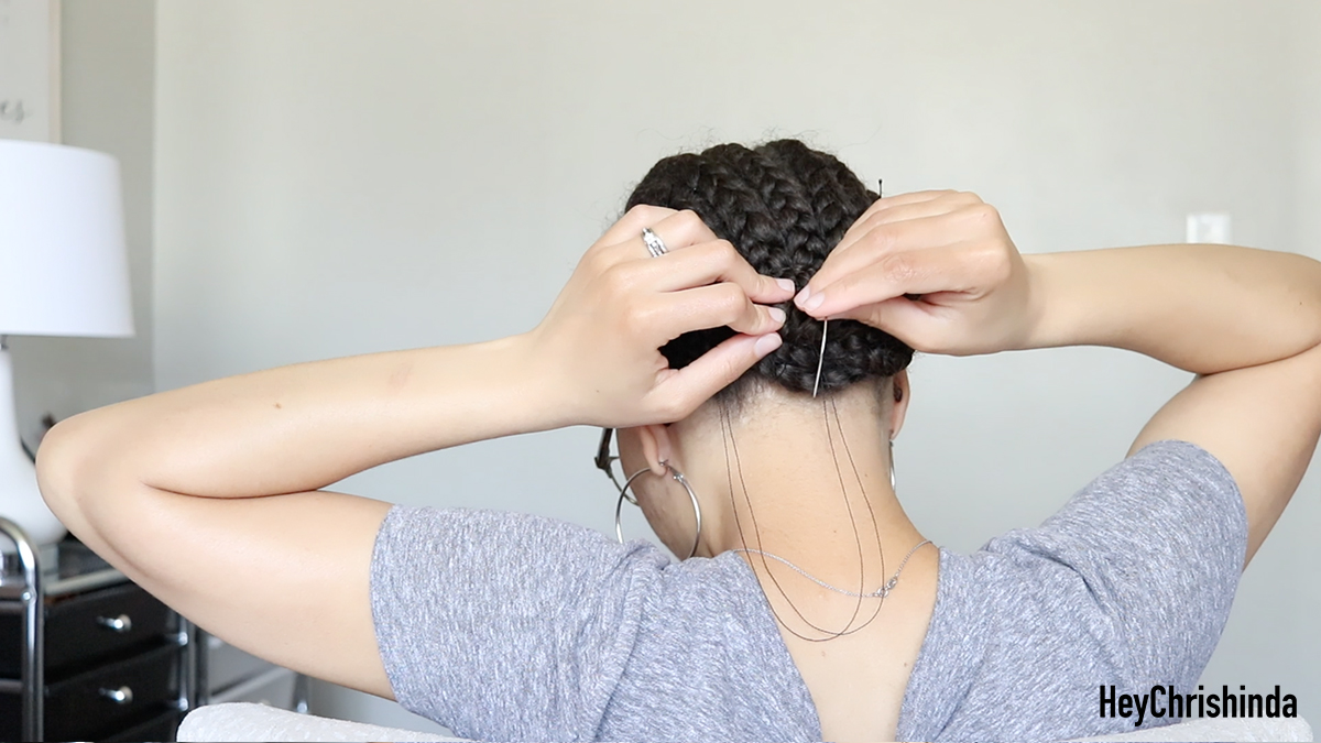 Sewing Down Long Hair for Crochet Braids - Crochet Braid Pattern