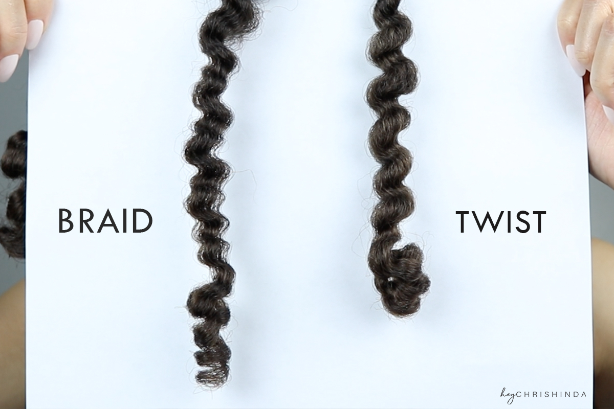 Twist out vs braid out - natural hair