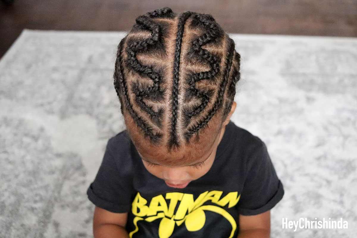 boy braids toddler