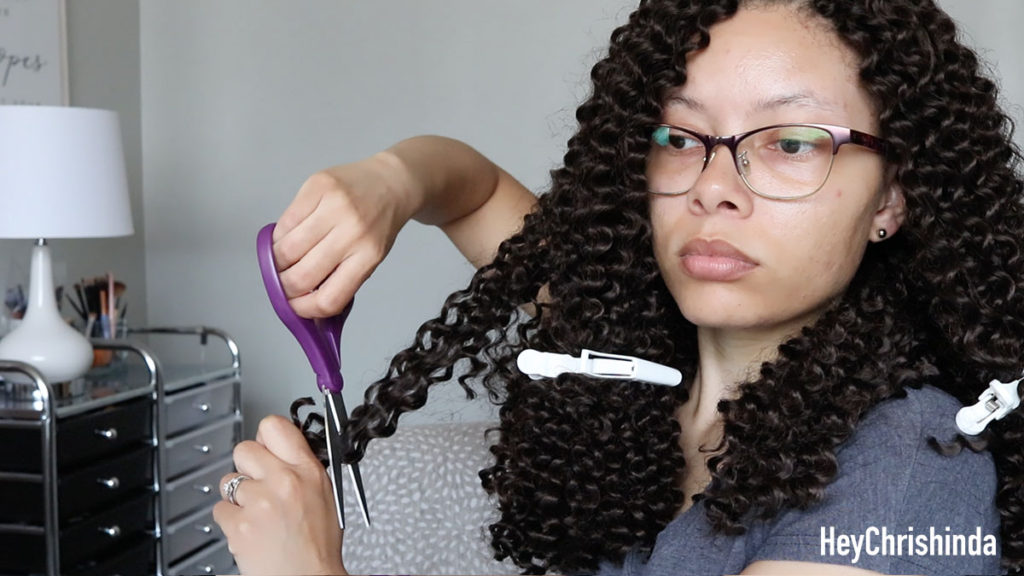 how to cut cut long crochet braids