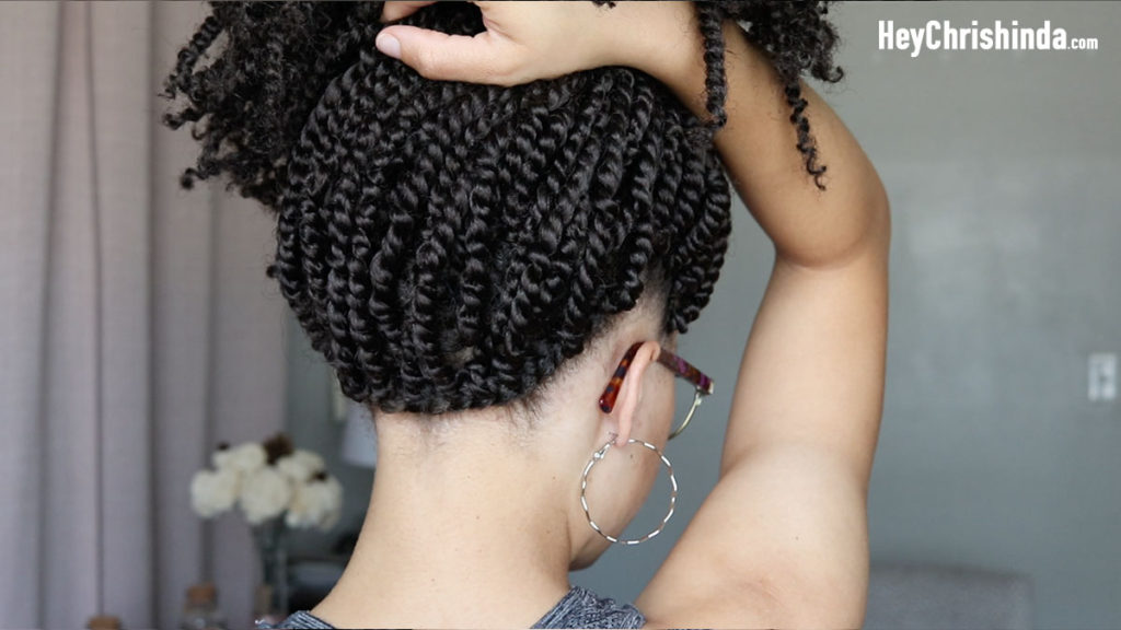 crochet spring twists - back, with anchor braids